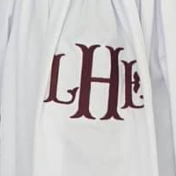 Petit Bebe Girls Kids Smocked Bishop LHE Monogram Dress Size 4Y White NWOT - Picture 6 of 7